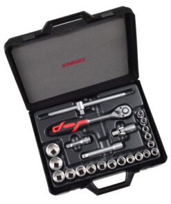 7190BI6P23 Trusa de capete chei tubulare si accesorii 1/2" 23 piese cod 616281