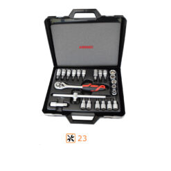 7190/2BI6P23 Trusa capete chei tubulare si accesorii 1/2” 23 piese cod 616282