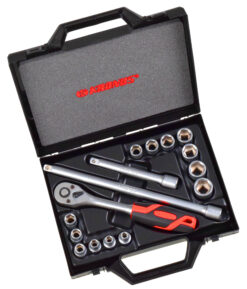 7214PC Trusa de capete chei tubulare si accesorii 3/8" 16 piese cod 616284