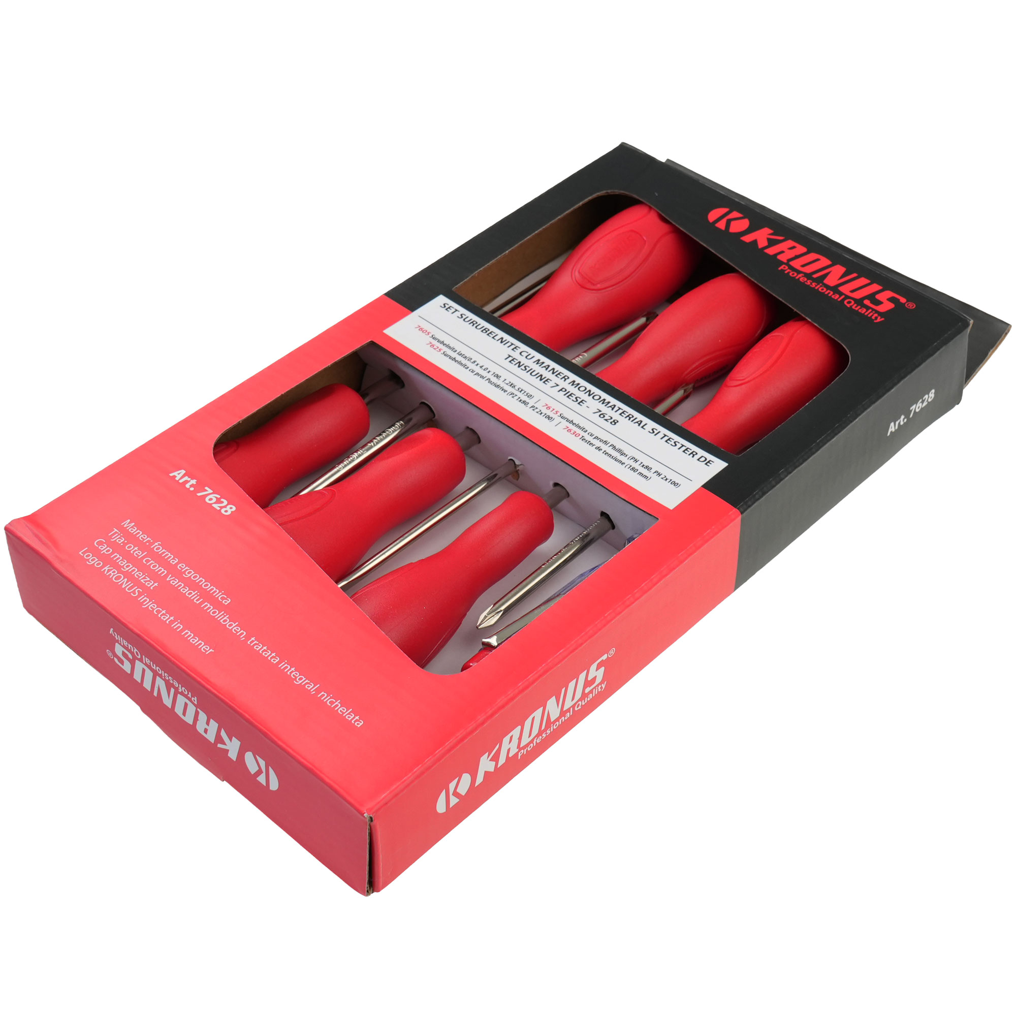 7628 Set surub.combinate si tester 7 piese cod 622110 - imagine 6