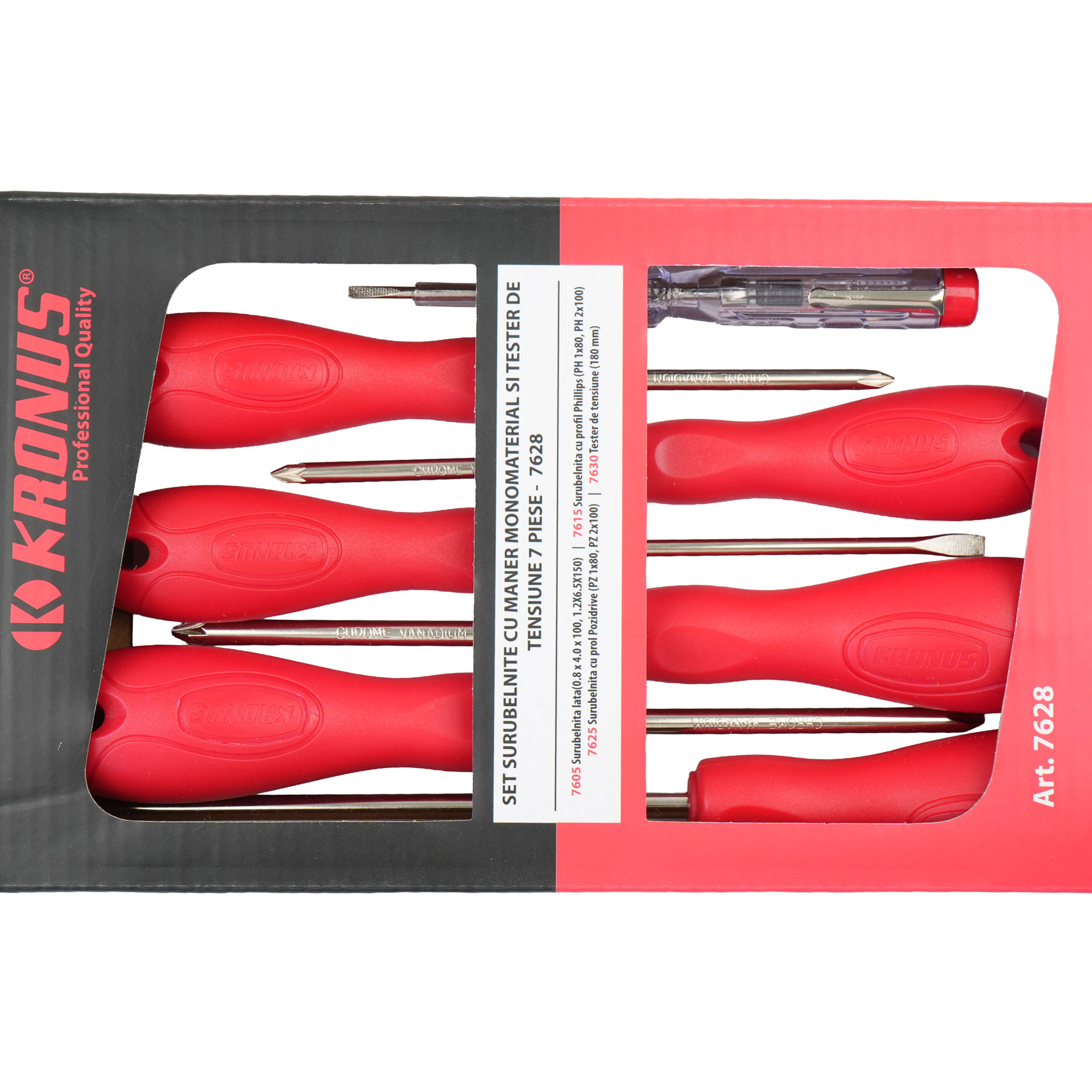 7628 Set surub.combinate si tester 7 piese cod 622110 - imagine 5