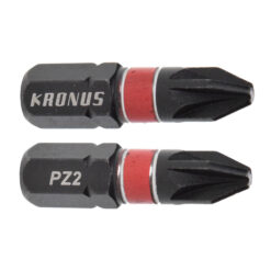 Set 2 biti IMPACT DIN/ISO 1173 - Forma C 6,3 profil Pozidriv PZ 2x25 cod 71923355