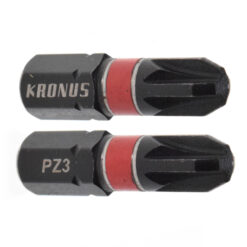 Set 2 biti IMPACT DIN/ISO 1173 - Forma C 6,3 profil Pozidriv PZ 3x25 cod 71923359