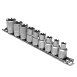 7191HEP9 Set capete chei tubulare cu profil TORX interior E10-E24 / 9 piese cod 900478