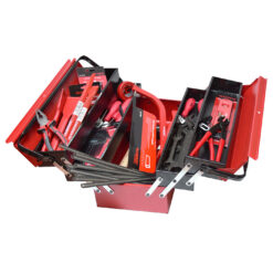 7914/5ak2 Trusa scule instalatori 158 piese, in cutie metalica cod 900515