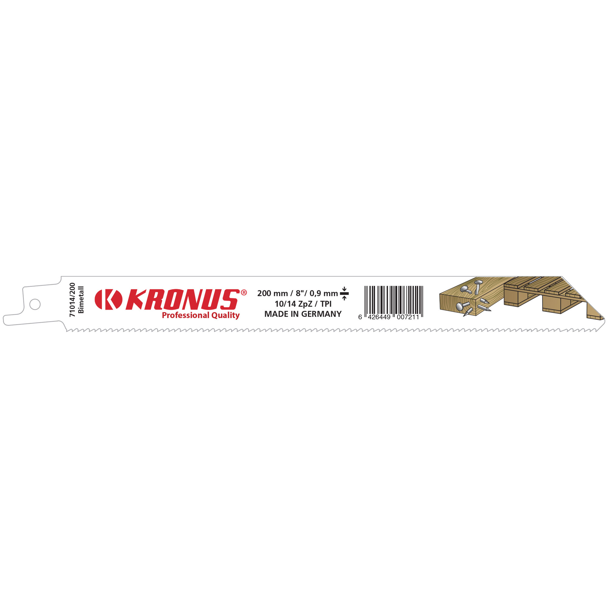 71014/200 Panza Bi-Metal pentru fierastrau sabie pentru paleti 200x19x0,9 mm cod 900721