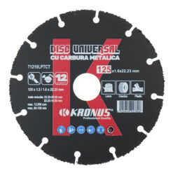71210LPTCT Discuri universale cu carbura metalica pentru lemn/cauciuc/plastic 125x1.2x22.23 mm cod 902780