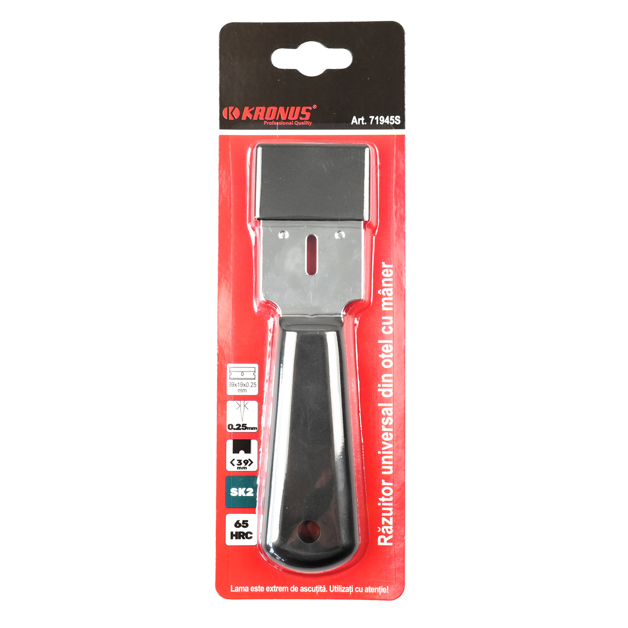 71945S Razuitor universal din otel cu maner cod 902785 - imagine 3