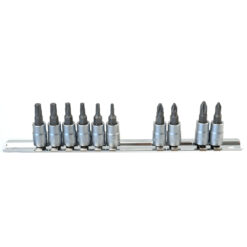 7187IC10 Set 10 tubulare cu biți 1/4" Cr-Mo pentru interior și caroserie auto 903396