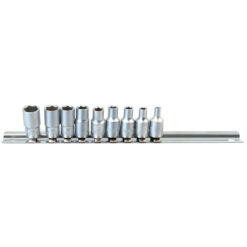 7188H6P9 Set capete chei tubulare 3.2-10 mm / 9 piese cu sina 1/4" - 200 mm 903410
