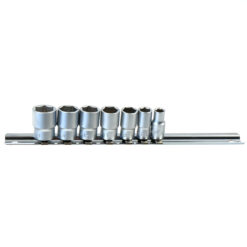 7188H6P7 Set capete chei tubulare 6-14 mm / 7 piese cu sina 1/4" - 200 mm 903411
