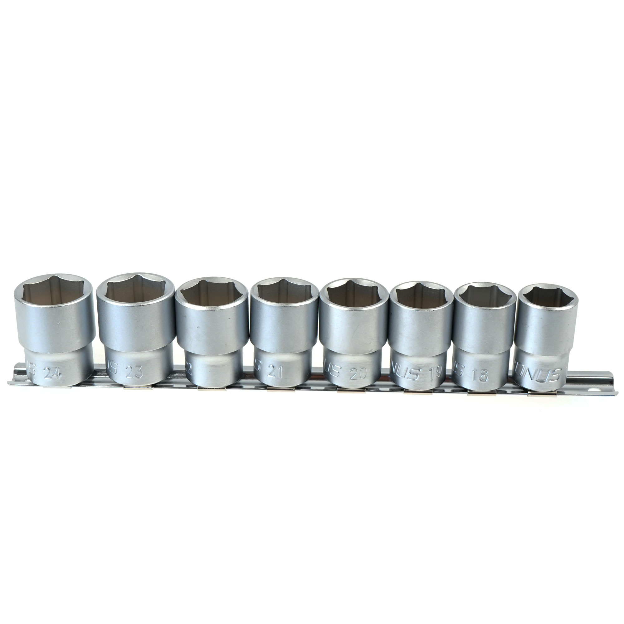 7190HL6P8 Set capete tubulare lungi 1/2" Cr-V pentru suspensii & șasiu – 17-24 mm, 8 piese 903429
