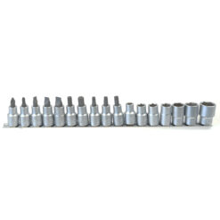 7190PS17 Set capete tubulare 1/2" Cr-V pentru utilaje și mentenanță – 17 piese 903434
